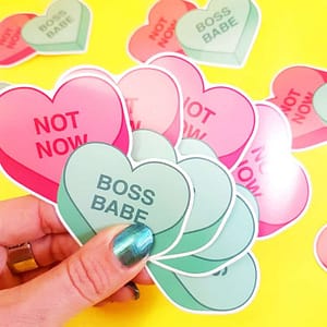 STICKER BOSS BABE NOT NOW