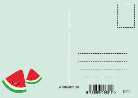 Postkaart Thanks a melon