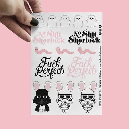 STICKERVEL A5 15 STICKERS STAR WARS NO SHIT