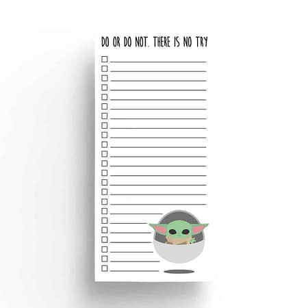 TO DO BLOK 10x21 CM STAR WARS BABY YODA