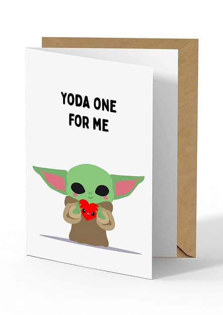 Wenskaart baby yoda